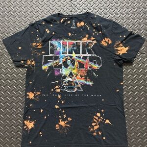 Pink Floyd Men's Tee with Orange and Multicolor Design